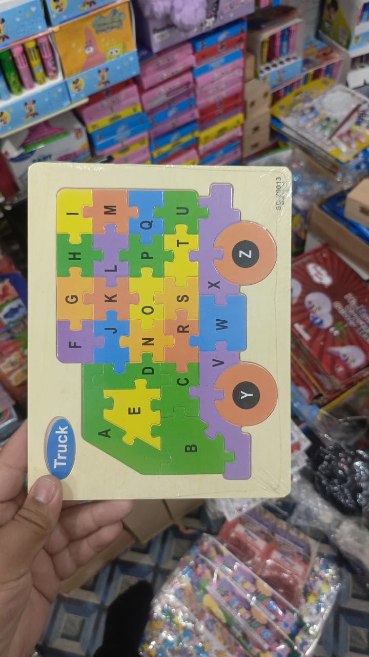 Wooden Alphabet Learning Puzzle Board – Kids Educational Toy
