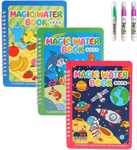 BUY 1 GET 1 FREE Reusable™️ 8 pages Magic Water Painting & Drawing Board Book + Doodle pen