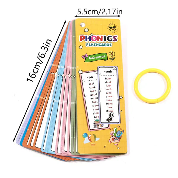 Read and Rhyme Flash Cards - 600+ WordsPhonics Set-Help Kids Read Confidently 🚀