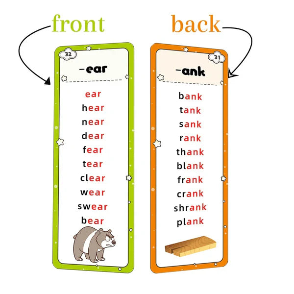 Read and Rhyme Flash Cards - 600+ WordsPhonics Set-Help Kids Read Confidently 🚀