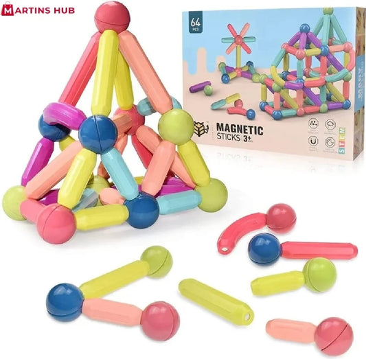 Magnetic STEM Building Blocks | 36 PCS Kids Learning Toy