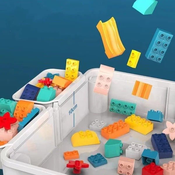 Multi-Functional Kids Building Blocks Table & Chair Set