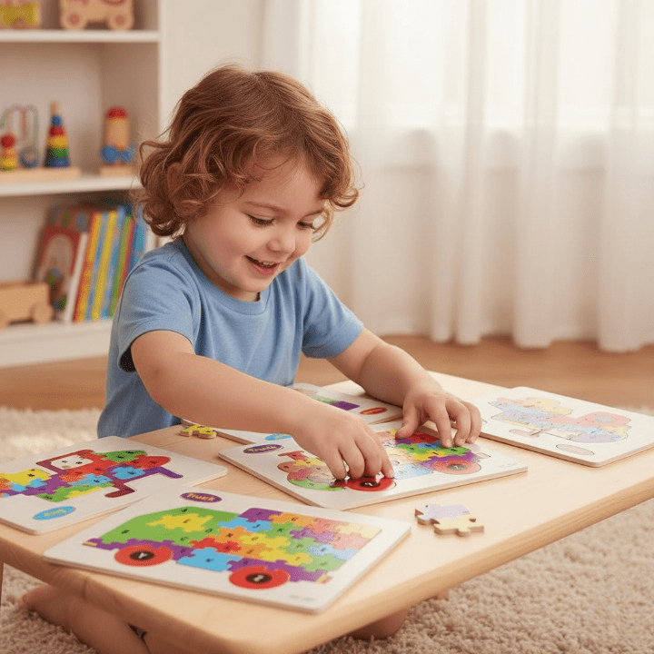 Wooden Alphabet Learning Puzzle Board – Kids Educational Toy