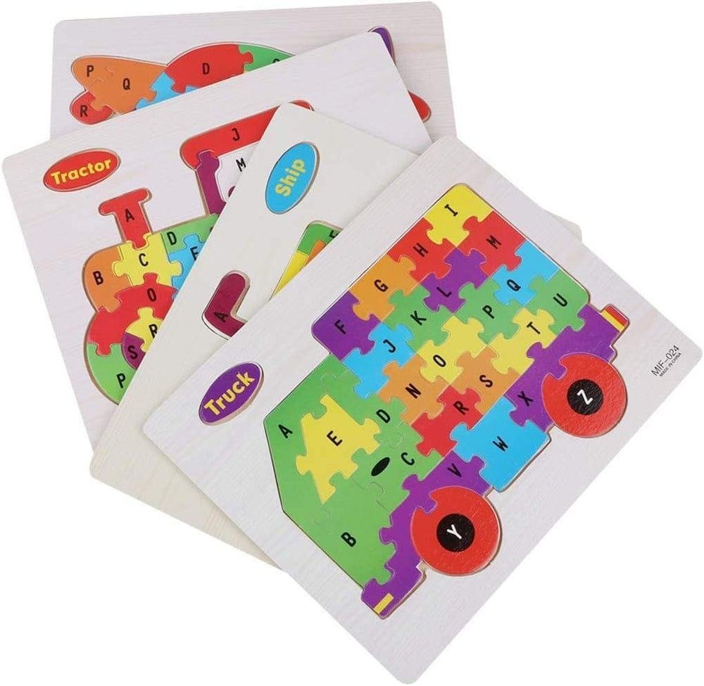 Wooden Alphabet Learning Puzzle Board – Kids Educational Toy